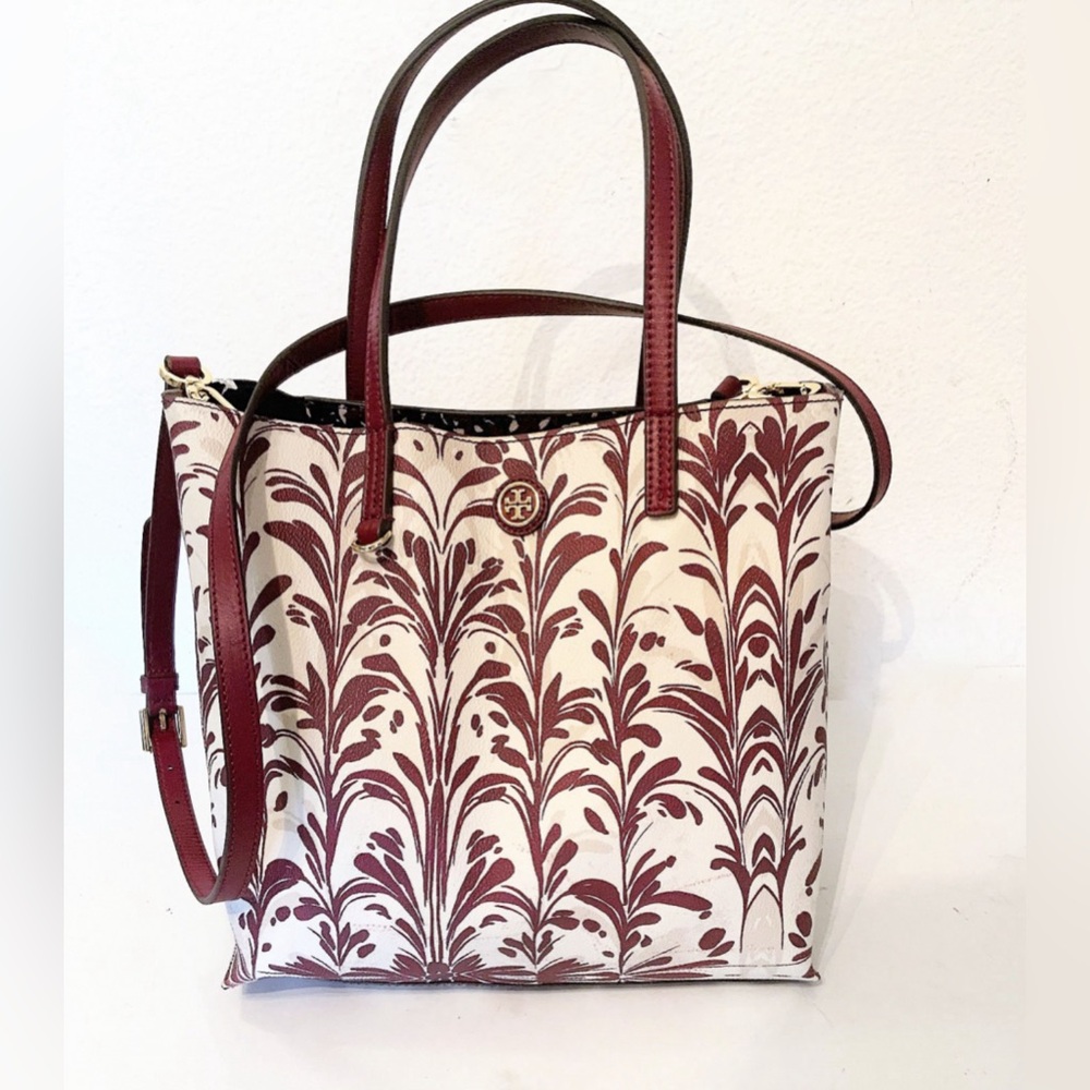 TORY BURCH KERRINGTON SYMPHONY SQUARE TOTE/CROSSBODY BAG